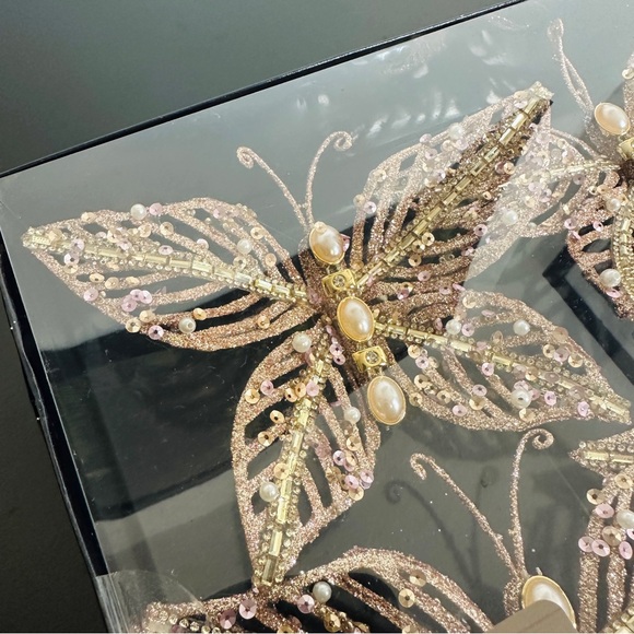 RACHEL Rachel Roy Gold- Colored Butterfly Tree Clip Ornaments NEW!4 - 4.5” - Picture 9 of 10